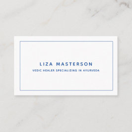 Minimaler Wert für Blaue Navy-Alternative-Medizin Visitenkarte