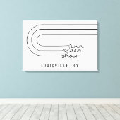 Minimaler Win Place Zeige Pferdebahn Personalisier Leinwanddruck (Insitu (Holzboden))