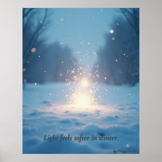 Minimaler Winter-Kalenderposter – Neutrale Wandkun Poster