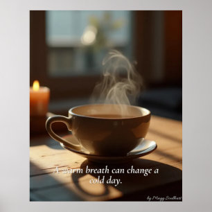 Minimaler Winter-Ruheposter – Neutrale Wandkunst Poster