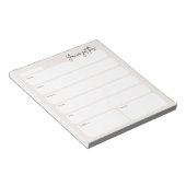Minimaler Wochenplaner Notizblock (angewinkelt)