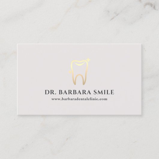 Minimaler Zahnarzt Zahnklinik Termin Visitenkarte (Vorderseite)