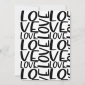 Minimales 50. Hochzeitliches Jubiläum Party Einladung (Rückseite)