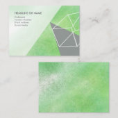 Minimales Abstraktes Design der Visitenkarte (Vorne/Hinten)