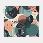 Minimales Abstraktes Nahtloses Muster - Geometrisc Fleecedecke (Vorderseite (Horizontal))