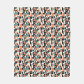 Minimales Abstraktes Nahtloses Muster - Geometrisc Fleecedecke (Vorderseite)