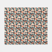 Minimales Abstraktes Nahtloses Muster - Geometrisc Fleecedecke (Vorderseite (Horizontal))