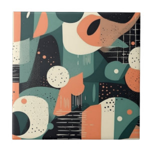 Minimales Abstraktes Nahtloses Muster - Geometrisc Fliese