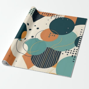 Minimales Abstraktes Nahtloses Muster - Geometrisc Geschenkpapier