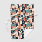Minimales Abstraktes Nahtloses Muster - Geometrisc Golfhandtuch (Insitu)