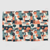 Minimales Abstraktes Nahtloses Muster - Geometrisc Golfhandtuch (Horizontal)