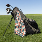 Minimales Abstraktes Nahtloses Muster - Geometrisc Golfhandtuch (Gras)