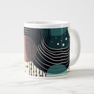 Minimales Abstraktes Nahtloses Muster - Geometrisc Jumbo-Tasse
