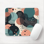 Minimales Abstraktes Nahtloses Muster - Geometrisc Mousepad (Mit Mouse)