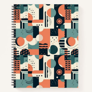 Minimales Abstraktes Nahtloses Muster - Geometrisc Notizblock