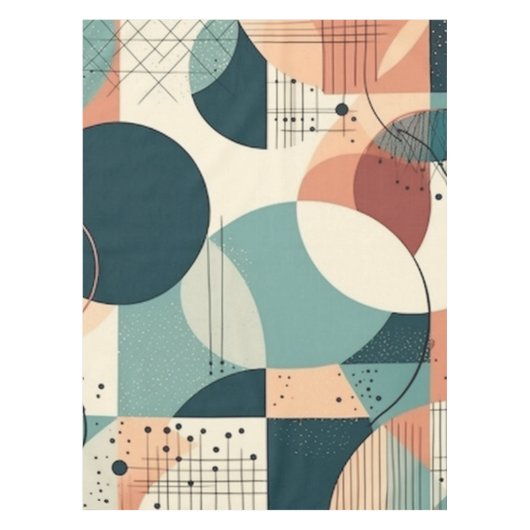 Minimales Abstraktes Nahtloses Muster - Geometrisc Tischdecke (Vorderseite)