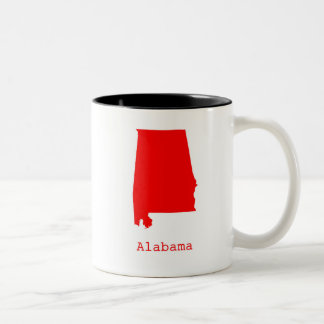 Minimales Alabama Vereinigte Staaten Zweifarbige Tasse