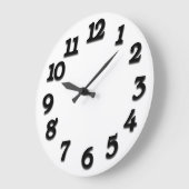 Minimales arabische Zahl-klassisches Große Wanduhr (Winkel)