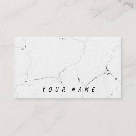 Minimales B&W cooles glattes Marmorierungnobles Visitenkarte (Vorderseite)