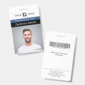 Minimales benutzerdefiniertes Foto und Name des Ab Ausweis (Vorder- & Rückseite)