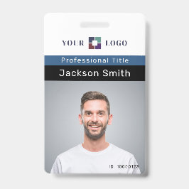 Minimales benutzerdefiniertes Foto und Name des Ab Ausweis