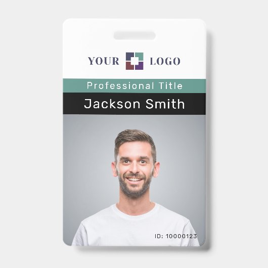 Minimales benutzerdefiniertes Foto und Name des Ab Ausweis (Vorderseite)