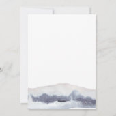 Minimales blaues Weihnachtsgebäck Party Feiertagskarte (Rückseite)