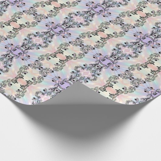 Minimales Blume Wrapping Paper Geschenkpapier (Ecke)