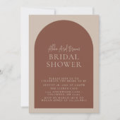 Minimales Boho-Brautparty für Skripttext Einladung (Vorderseite)