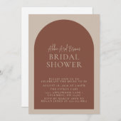 Minimales Boho-Brautparty für Skripttext Einladung (Vorne/Hinten)