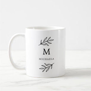 Minimales botanisches kaffeetasse