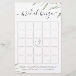 Minimales Brautparty-Bingospiel