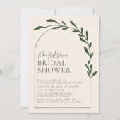 Minimales Brautparty für grönländischen Bogenskrip Einladung (Vorderseite)