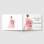 Minimales Brautparty für Wasserfarben-Hochzeitsbra Gästebuch (Voll)