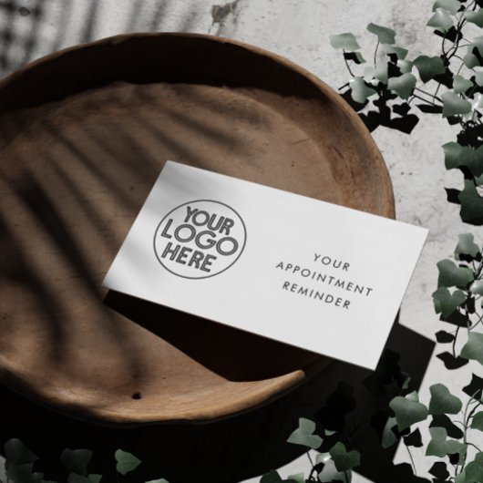Minimales Business-Logo für Ihre Erinnerung Terminkarte