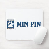 Minimales Button-Blau Mousepad (Mit Mouse)