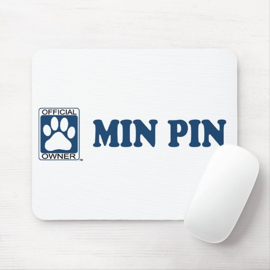 Minimales Button-Blau Mousepad (Mit Mouse)