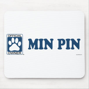 Minimales Button-Blau Mousepad