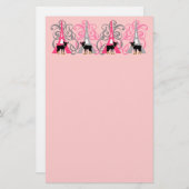 Minimales Button in Paris Briefpapier (Vorne/Hinten)