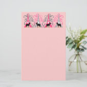 Minimales Button in Paris Briefpapier (Stehend Vorderseite)