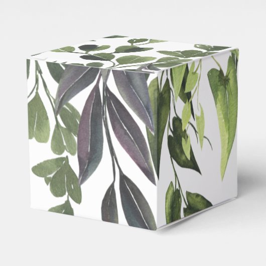 Minimales Design der monogram Tropical Foliage Geschenkschachtel (Vorderseite)