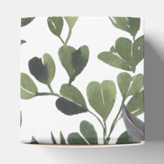 Minimales Design der monogram Tropical Foliage Geschenkschachtel (Oben)
