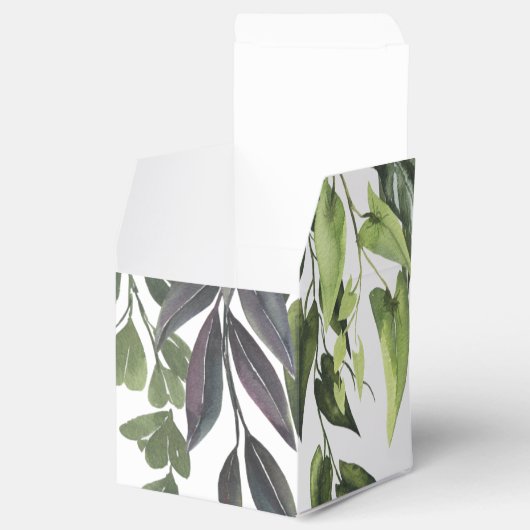 Minimales Design der monogram Tropical Foliage Geschenkschachtel (Geöffnet)