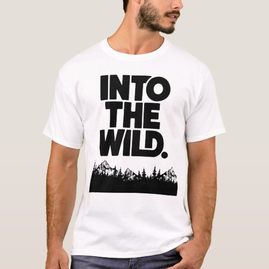 Minimales Design für den Nature Explorer-Berg T-Shirt (Vorderseite)