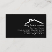 Minimales Design für Zuhause-Builder Visitenkarte (Rückseite)