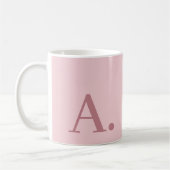 Minimales Design mit enorm moderner Monogramm-Rose Kaffeetasse (Links)