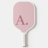 Minimales Design mit großer moderner Monogram Rose Pickleball Schläger (Vorderseite)