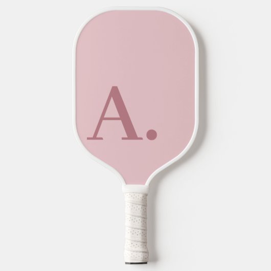 Minimales Design mit großer moderner Monogram Rose Pickleball Schläger (Vorderseite)