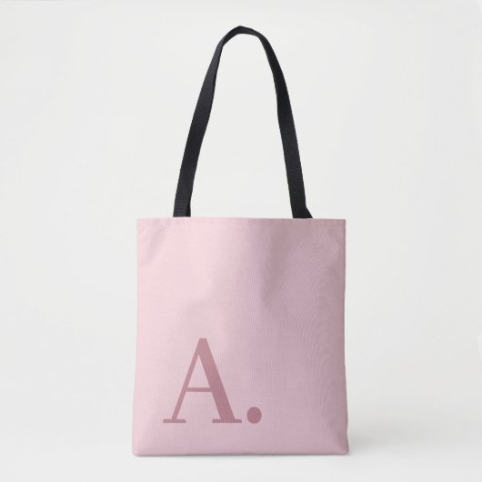 Minimales Design mit großer moderner Monogram Rose Tasche (Vorderseite)