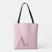 Minimales Design mit großer moderner Monogram Rose Tasche (Rückseite)